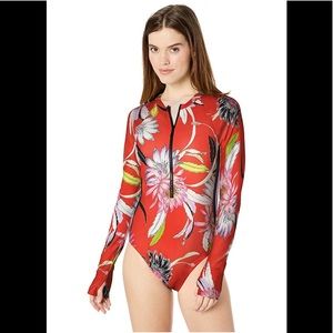 Trina Turk paddle one-piece Shangri La Floral suit
